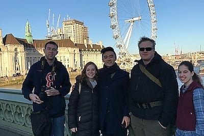 Landmark group in front of the London Eye